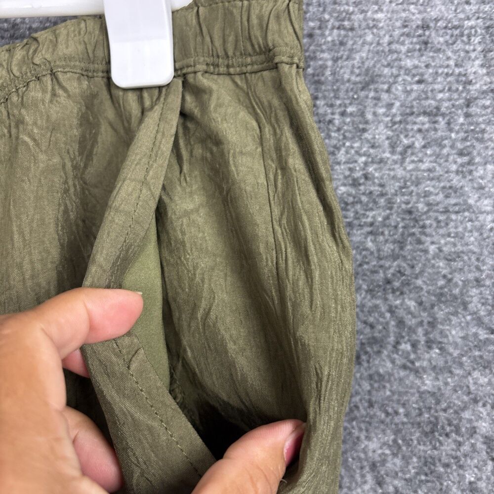 J.CREW Crepe Wide Leg Pants Womens Size L Green - Picture 9 of 11